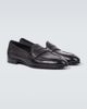 Brioni Brioni Appia grained leather penny loafers - 5