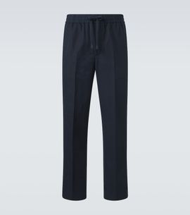 Brioni Brioni Asolo linen and cotton straight pants