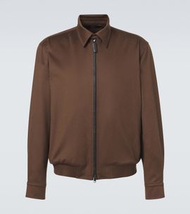 Brioni Brioni Cashmere and wool blouson jacket