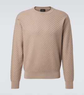 Brioni Brioni Cotton, silk, and cashmere sweater