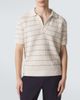 Brioni Brioni Embroidered cotton and linen polo shirt - 3