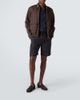 Brioni Brioni Leather-trimmed silk blouson jacket - 3