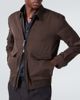 Brioni Brioni Leather-trimmed silk blouson jacket - 5