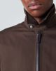 Brioni Brioni Leather-trimmed silk blouson jacket - 6