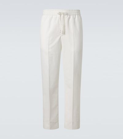 Brioni Brioni Linen and cotton straight pants