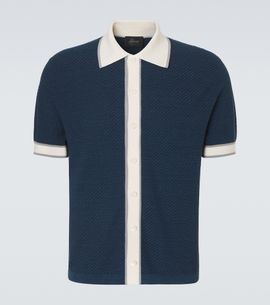 Brioni Brioni Linen, cotton, and silk shirt
