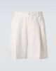 Brioni Brioni Pleated linen and cotton shorts - 1