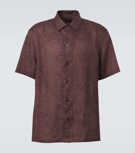 Brioni Brioni Printed linen shirt
