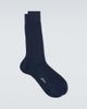 Brioni Brioni Ribbed-knit cotton socks - 1
