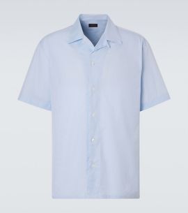Brioni Brioni Striped cotton poplin bowling shirt