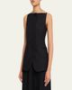 Brioni High-Neck Satin Wool Single-Breasted Vest - 4
