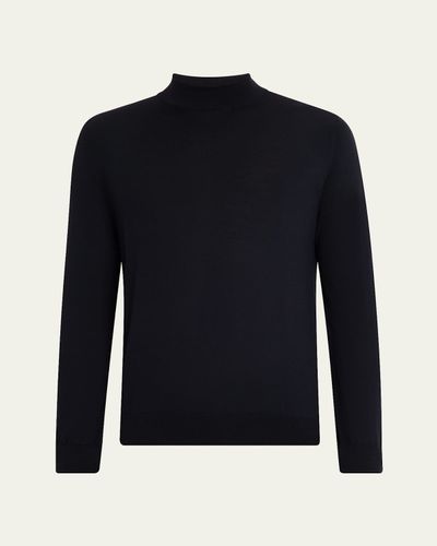Brioni Men's 18gg Wool Mock Neck Sweater