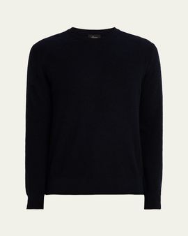 Brioni Men's Cashmere and Wool Raglan Crewneck Sweater