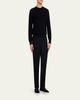 Brioni Men's Cashmere and Wool Raglan Crewneck Sweater - 2