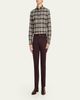 Brioni Men's Cotton Flannel Plaid Button-Down Shirt - 2