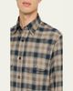 Brioni Men's Cotton Flannel Plaid Button-Down Shirt - 5