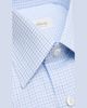 Brioni Men's Cotton Micro-Plaid Point Collar Dress Shirt - 2