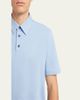 Brioni Men's Jersey Pique Polo Shirt - 9