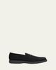 Brioni Men's Journey Suede Rubber-Sole Penny Loafers - 1
