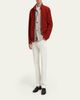 Brioni Men's Leather Stand-Collar Blouson - 2