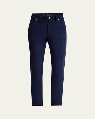 Brioni Men's Micro-Corduroy Slim Five-Pocket Pants