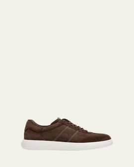 Brioni Men's New Cassette Suede Low-Top Sneakers