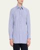 Brioni Men's Pinstripe Cotton Sport Shirt - 4