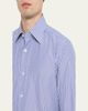 Brioni Men's Pinstripe Cotton Sport Shirt - 5