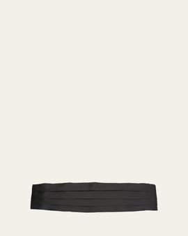 Brioni Men's Pleated Satin Cummerbund