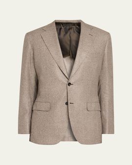 Brioni Men's Plume Wool Single-Breasted Sport Coat