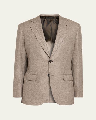 Brioni Men's Plume Wool Single-Breasted Sport Coat