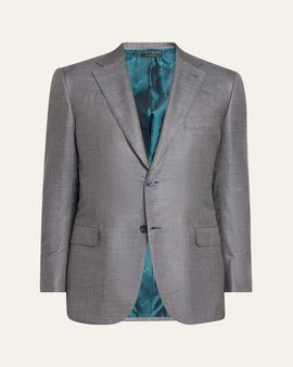 Brioni Men's Prince of Wales Single-Breasted Sport Coat