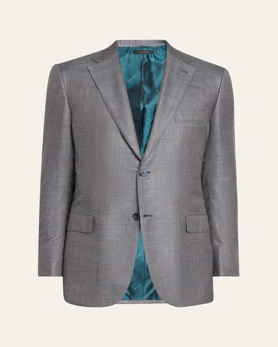 Brioni Men's Prince of Wales Single-Breasted Sport Coat
