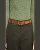 Brioni Men's Suede Round-Buckle Belt - 2