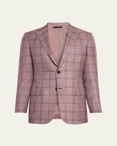Brioni Men's Tonal Plaid Sport Coat