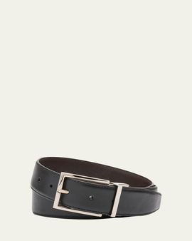 Brioni Men's Twist Buckle Reversible Belt