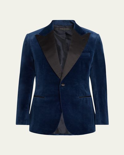 Brioni Men's Virgilio Velvet Peak-Lapel Sport Coat