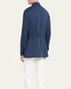 Brioni Men's Washed Silk Safari Jacket - 3