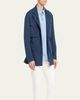Brioni Men's Washed Silk Safari Jacket - 4