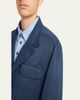 Brioni Men's Washed Silk Safari Jacket - 5