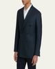 Brioni Men's Wool Herringbone Double-Breasted Sport Coat - 4