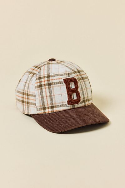 Brixton Brixton Big B Plaid Hat in Whitecap Plaid, Men's at Urban Outfitters