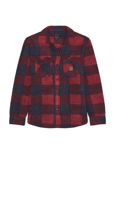 Brixton Brixton Bowery Arctic Stretch Fleece Shirt