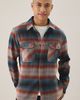 Brixton Brixton Bowery Long Sleeve Flannel Shirt in Neutral, Men's at Urban Outfitters - 1