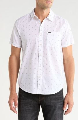 Brixton Brixton Charter Printed Short Sleeve Button-Up Shirt