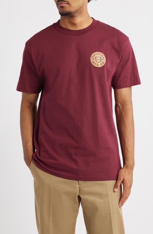 Brixton Brixton Crest Cotton Graphic T-Shirt