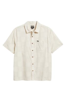 Brixton Brixton Cru Checker Short Sleeve Button-Up Shirt