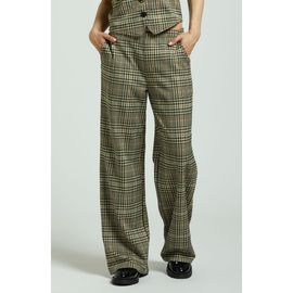 Brixton Brixton Ludlow High Waist Plaid Wide Leg Pants
