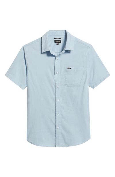 Brixton Brixton Sanford Oxford Short Sleeve Cotton Blend Button-Up Shirt