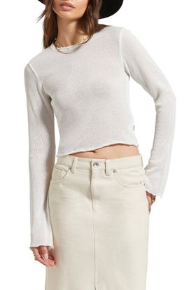 Brixton Brixton Semisheer Knit Long Sleeve Top